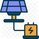 Solar Panel Electricity Icon