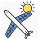 Solar Aircraft Travel Plane Icon