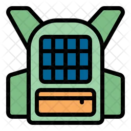 Solar backpack  Icon