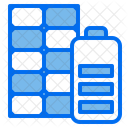 Solar Battery Icon Of Colored Outline Style Available In Svg Png Eps Ai Icon Fonts