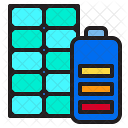 Solar Battery Icon Of Colored Outline Style Available In Svg Png Eps Ai Icon Fonts