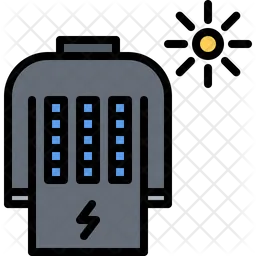 Solar Battery Clothes  Icon