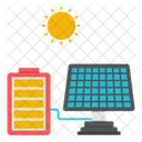 Solar Battery Photovoltaic Cell Solar Plate Icon