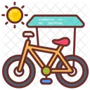 Solar bicycle  Icon