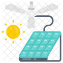 Solar ceiling fan  Icon