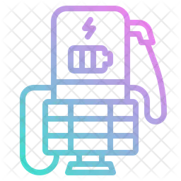 Solar Charging Station  Icon