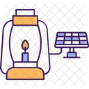 Solar com lanterna  Ícone
