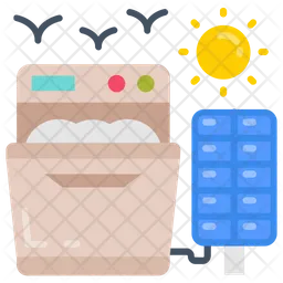 Solar dishwasher  Icon