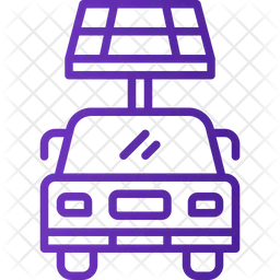 태양열 전기 자동차  아이콘