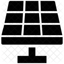 Elektrisches Solarpanel  Symbol