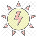 Solar Energy Icon Lineal Color Icon Icon