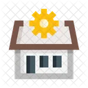 Solar Energy Solar Power House Icon