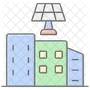 Solar Energy City Lineal Color Icon Icon