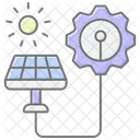 Solar Energy Development Lineal Color Icon Icon