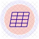 Solar Energy Grid Line Icon Icon