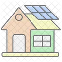 Solar Energy Home Lineal Color Icon 아이콘