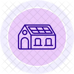 Solar energy house  Icon