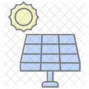 Solar Energy Lineal Color Icon Icon