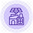 Solar Energy Industry Line Icon Icon