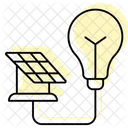 Solar Energy Innovation Color Shadow Thinline Icon Icon