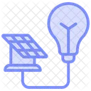 Solar Energy Innovation Duotone Line Icon Icon