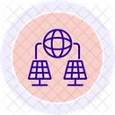 Solar energy network  Icon