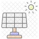 Solar Energy Panel Lineal Color Icon Icon