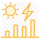 Solar Energy Production Duotone Line Icon Icon
