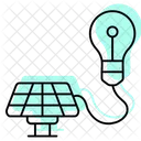 Solar Energy Solutions Color Shadow Thinline Icon Icon