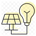 Solar Energy Solutions Color Shadow Thinline Icon Icon