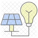 Solar Energy Solutions Lineal Color Icon Icon