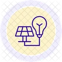 Solar Energy Solutions Line Icon Icon