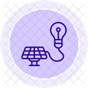 Solar Energy Solutions Line Icon Icon
