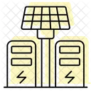Solar Energy Station Color Shadow Thinline Icon Icon