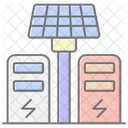 Solar Energy Station Lineal Color Icon Icon
