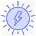 Solar Energy Symbol Duotone Line Icon Icon