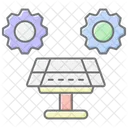 Solar Energy System Lineal Color Icon Icon