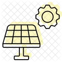 Solar Energy Technology Color Shadow Thinline Icon Icon