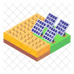 Solar Farming  Icon