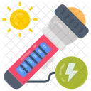 Solar Flashlight Solar Light Flash Light Icon