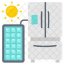 Solar Fridge Solar Refrigerator Pv Fridge Icône
