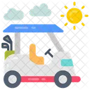 Solar Golf Cart Pv Cart Photovoltaic Cart Icon