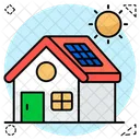 Solar Home Solar House Homestead Icon