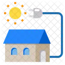 House Solar Power Power And Energy Icon