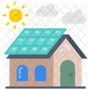 Solar House Solar Energy Solar Installation Icon