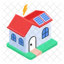 Solar House Solar Home Manor House Icon