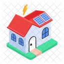 Solar House Solar Home Manor House Icon