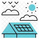 Solar Roof Panels Icon