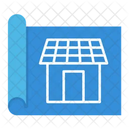 Solar House Plan  Icon