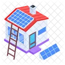 Solar Housing Eco Housing Sustainable Housing Icon